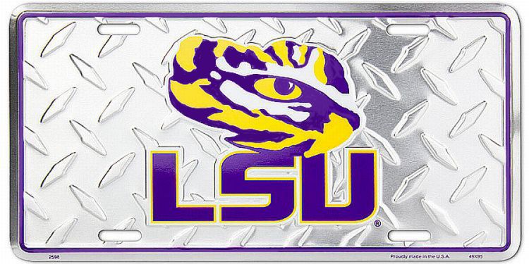 Signs 4 Fun Parody License Plate | Louisiana State Diamond | 12 x 6 Decorative License Plate | Decoration Plate for Vehicle/Wall | Man Cave Decorations | Made in The USA