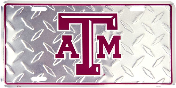 Signs 4 Fun Parody License Plate | Texas A&M Diamond | 12 x 6 Decorative License Plate | Decoration Plate for Vehicle/Wall | Man Cave Decorations | Made in The USA