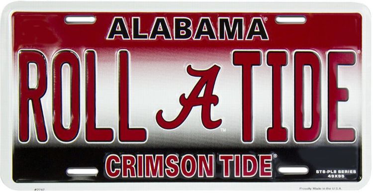 Signs 4 Fun Parody License Plate Decor - Alabama Roll Ride - 12 x 6 Decorative License Plate Wall Decor - Decoration Plate Man Cave + Garage - Made in The USA