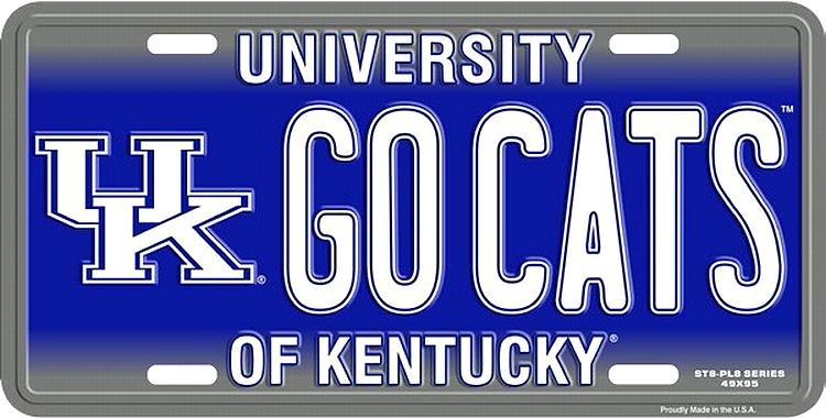 Signs 4 Fun Parody License Plate | KY Univ. Wildcats GOCATS | 12 x 6 Decorative License Plate | Decoration Plate for Vehicle/Wall | Man Cave Decorations | Made in The USA