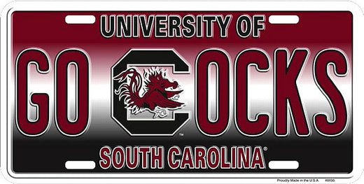 Signs 4 Fun Parody License Plate | SC Univ. Gamecocks GO | 12 x 6 Decorative License Plate | Decoration Plate for Vehicle/Wall | Man Cave Decorations | Made in The USA