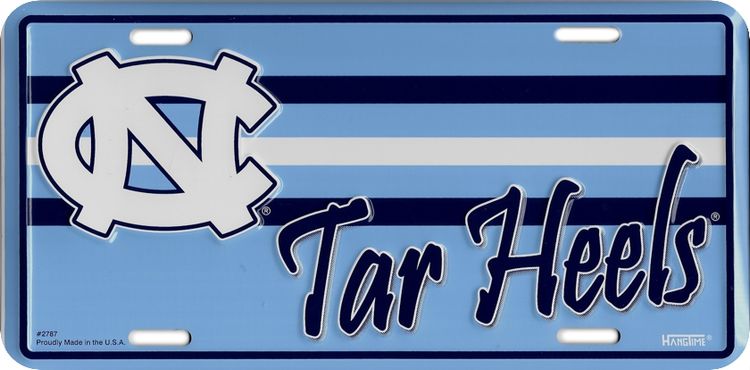 Signs 4 Fun Parody License Plate | North Carolina Tar Heels | 12 x 6 Decorative License Plate | Decoration Plate for Vehicle/Wall | Man Cave Decorations | Made in The USA