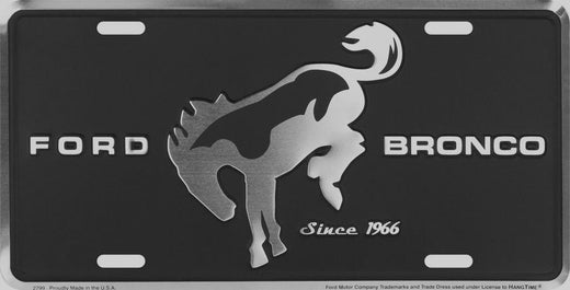 Signs 4 Fun Parody License Plate - Ford Bronco Black - 12” x 6” Decorative License Plate Wall Decor - Decoration Plate Man Cave + Garage - Made in The USA