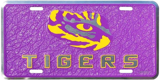 Signs 4 Fun Parody License Plate | LSU Tigers Mosaic | 12 x 6 Decorative License Plate | Decoration Plate for Vehicle/Wall | Man Cave Decorations | Made in The USA