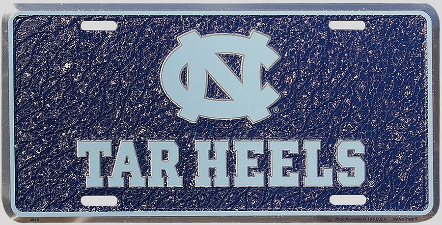 Signs 4 Fun Parody License Plate | NC Tar Heels Mosaic | 12 x 6 Decorative License Plate | Decoration Plate for Vehicle/Wall | Man Cave Decorations | Made in the USA