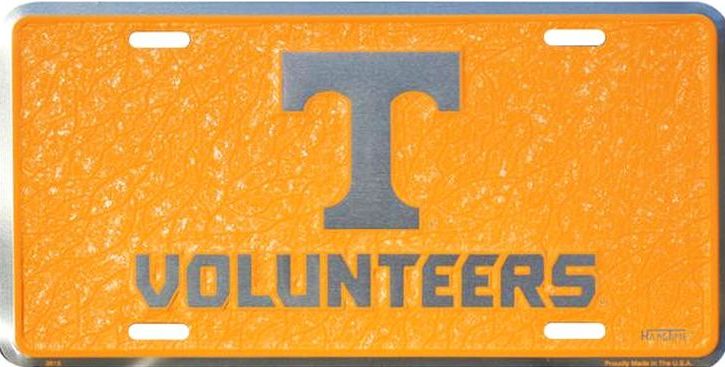 Signs 4 Fun Parody License Plate | TN Univ Vols Mosaic | 12 x 6 Decorative License Plate | Decoration Plate for Vehicle/Wall | Man Cave Decorations | Made in The USA