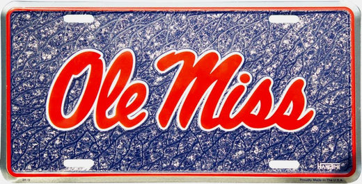 Signs 4 Fun Parody License Plate | MS University Mosaic | 12 x 6 Decorative License Plate | Decoration Plate for Vehicle/Wall | Man Cave Decorations | Made in the USA