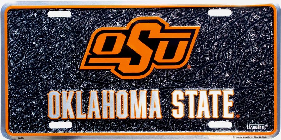 Signs 4 Fun Parody License Plate | OK State Mosaic | 12 x 6 Decorative License Plate | Decoration Plate for Vehicle/Wall | Man Cave Decorations | Made in the USA