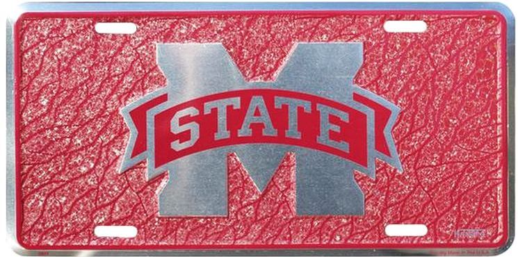 Signs 4 Fun Parody License Plate | MS State Mosaic | 12 x 6 Decorative License Plate | Decoration Plate for Vehicle/Wall | Man Cave Decorations | Made in The USA