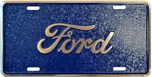 Signs 4 Fun Parody License Plate - Ford Script Mosaic - 12 x 6 Decorative License Plate Wall Decor - Decoration Plate Man Cave + Garage - Made in The USA