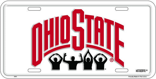 Signs 4 Fun Parody License Plate | Ohio State Fans L Plate | 12 x 6 Decorative License Plate | Decoration Plate for Vehicle/Wall | Man Cave Decorations | Made in The USA