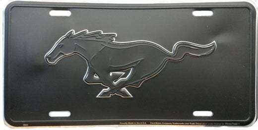 Signs 4 Fun Parody License Plate - Ford Mustang Outline - 12” x 6” Decorative License Plate Wall Decor - Decoration Plate Man Cave + Garage - Made in The USA