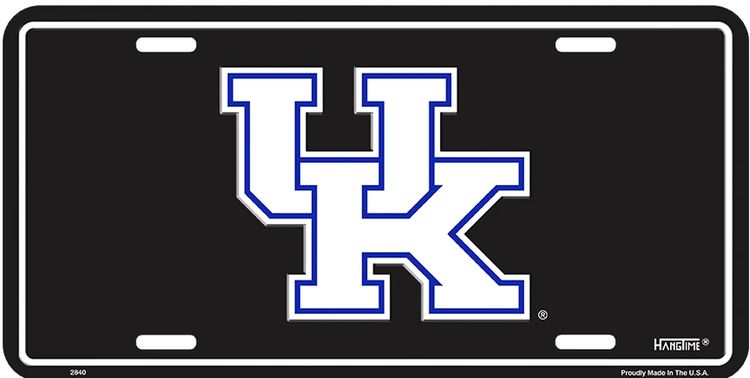 Signs 4 Fun Parody License Plate | KY Unversity Black | 12 x 6 Decorative License Plate | Decoration Plate for Vehicle/Wall | Man Cave Decorations | Made in the USA