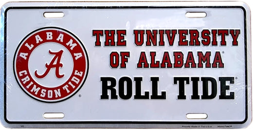Signs 4 Fun Parody License Plate | Univ. of Alabama Roll Tide II | 12 x 6 Decorative License Plate | Decoration Plate for Vehicle/Wall | Man Cave Decorations | Made in The USA