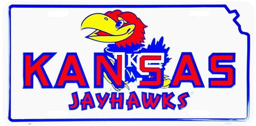 Signs 4 Fun Parody License Plate | Kansas Univ. Jayhawks | 12 x 6 Decorative License Plate | Decoration Plate for Vehicle/Wall | Man Cave Decorations | Made in The USA