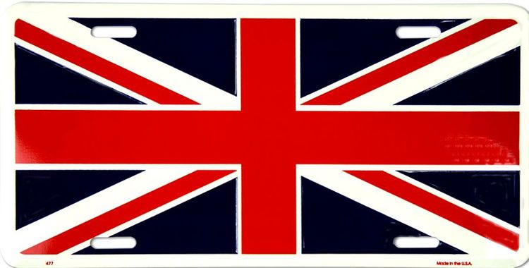 Signs 4 Fun Parody License Plate | Union Flag | 12 x 6 Decorative License Plate | Decoration Plate for Vehicle/Wall | Man Cave Decorations | Made in The USA