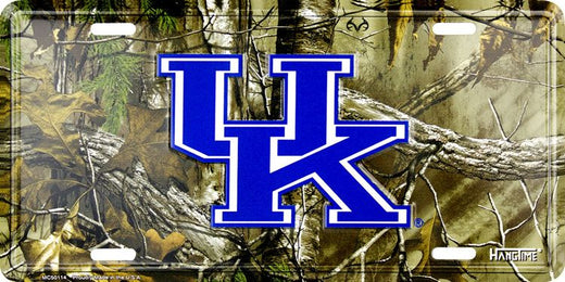 Signs 4 Fun Parody License Plate | KY Univ. Realtree Camo | 12 x 6 Decorative License Plate | Decoration Plate for Vehicle/Wall | Man Cave Decorations | Made in The USA