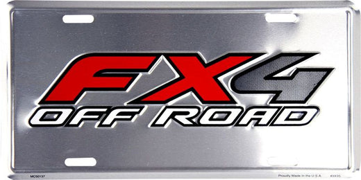 Signs 4 Fun Parody License Plate - FX4 Off Road - 12” x 6” Decorative License Plate Wall Decor - Decoration Plate Man Cave + Garage - Made in The USA
