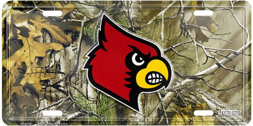 Signs 4 Fun Parody License Plate | univ. of Louisville Cardinals Realtree Camo | 12 x 6 Decorative License Plate