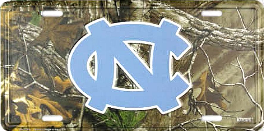 Signs 4 Fun Parody License Plate | Tarheels Camo | 12 x 6 Decorative License Plate | Decoration Plate for Vehicle/Wall | Man Cave Decorations | Made in The USA