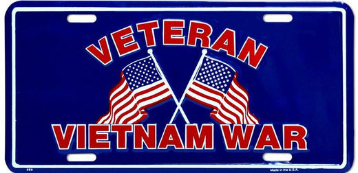 Signs 4 Fun Parody License Plate | Veteran Vietnam War | 12 x 6 Decorative License Plate | Decoration Plate for Vehicle/Wall | Man Cave Decorations | Made in The USA