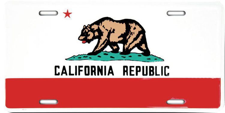 Signs 4 Fun Parody License Plate | California State Flag | 12 x 6 Decorative License Plate | Decoration Plate for Vehicle/Wall | Man Cave Decorations | Made in The USA