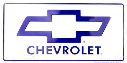 Signs 4 Fun Parody License Plate | Chevy Bow Tie | 12 x 6 Decorative License Plate | Decoration Plate for Vehicle/Wall | Man Cave Decorations | Made in The USA