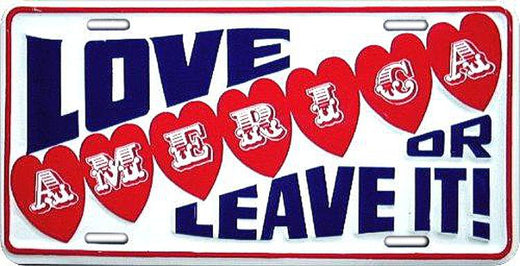 Signs 4 Fun Parody License Plate | Love It/Leave It | 12 x 6 Decorative License Plate | Decoration Plate for Vehicle/Wall | Man Cave Decorations | Made in The USA