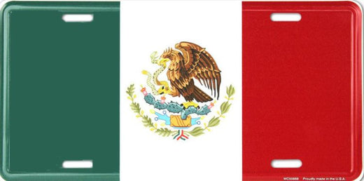 Signs 4 Fun Parody License Plate | Mexican Flag | 12 x 6 Decorative License Plate | Decoration Plate for Vehicle/Wall | Man Cave Decorations | Made in The USA