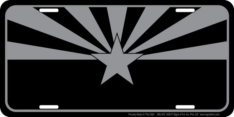 Signs 4 Fun Parody License Plate | Tactical Arizona Flag |12 x 6 Decorative License Plate | Decoration Plate for Vehicle/Wall | Man Cave Decorations | Made in The USA