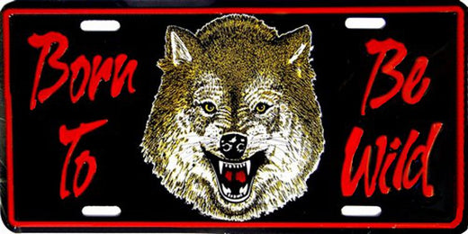 Signs 4 Fun Parody License Plate | Born to be Wild | 12 x 6 Decorative License Plate | Decoration Plate for Vehicle/Wall | Man Cave Decorations | Made in The USA
