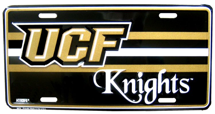 Signs 4 Fun Parody License Plate | UCF Knights | 12 x 6 Decorative License Plate | Decoration Plate for Vehicle/Wall | Man Cave Decorations | Made in The USA