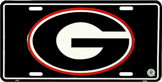 Signs 4 Fun Parody License Plate | Georgia Bulldogs G | 12 x 6 Decorative License Plate | Decoration Plate for Vehicle/Wall | Man Cave Decorations | Made in The USA