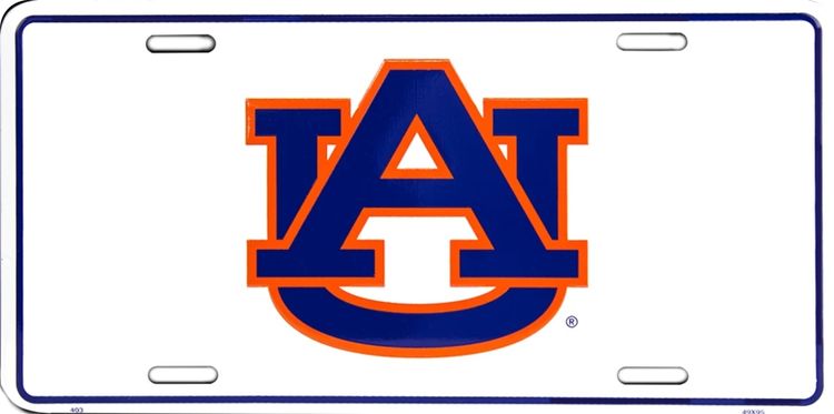 Signs 4 Fun Parody License Plate | Auburn Tigers AU | 12 x 6 Decorative License Plate | Decoration Plate for Vehicle/Wall | Man Cave Decorations | Made in The USA