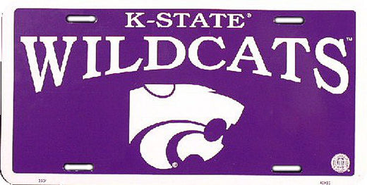Signs 4 Fun Parody License Plate | K State Wildcats | 12 x 6 Decorative License Plate | Decoration Plate for Vehicle/Wall | Man Cave Decorations | Made in The USA