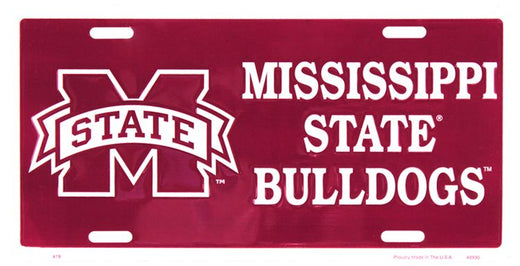 Signs 4 Fun Parody License Plate | Mississippi State Bulldogs | 12 x 6 Decorative License Plate | Decoration Plate for Vehicle/Wall | Man Cave Decorations | Made in The USA