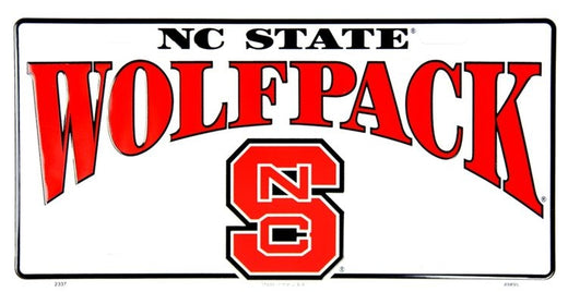 Signs 4 Fun Parody License Plate | N. Carolina State Wolfpack | 12 x 6 Decorative License Plate | Decoration Plate for Vehicle/Wall | Man Cave Decorations | Made in The USA
