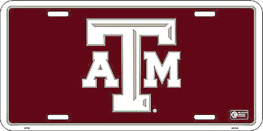Signs 4 Fun Parody License Plate | Texas A&M Silver/Maroon | 12 x 6 Decorative License Plate | Decoration Plate for Vehicle/Wall | Man Cave Decorations | Made in The USA