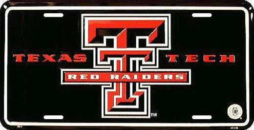 Signs 4 Fun Parody License Plate - TX Tech Red Raiders - 12 x 6 Decorative License Plate - Decoration Plate Man Cave + Garage - Made in The USA