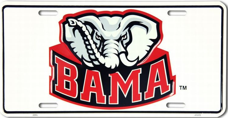 Signs 4 Fun Parody License Plate | Alabama Elephant | 12 x 6 Decorative License Plate | Decoration Plate for Vehicle/Wall | Man Cave Decorations | Made in The USA