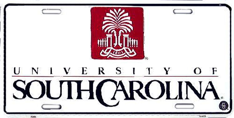 Signs 4 Fun Parody License Plate | SC Univ. Palmetto Tree | 12 x 6 Decorative License Plate | Decoration Plate for Vehicle/Wall | Man Cave Decorations | Made in The USA