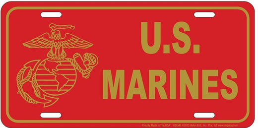 Signs 4 Fun Parody License Plate | Marines Red | 12 x 6 Decorative License Plate | Decoration Plate for Vehicle/Wall | Man Cave Decorations | Made in The USA