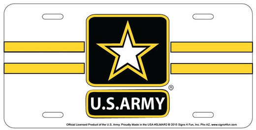 Signs 4 Fun Parody License Plate | Army Star | 12 x 6 Decorative License Plate | Decoration Plate for Vehicle/Wall | Man Cave Decorations | Made in The USA