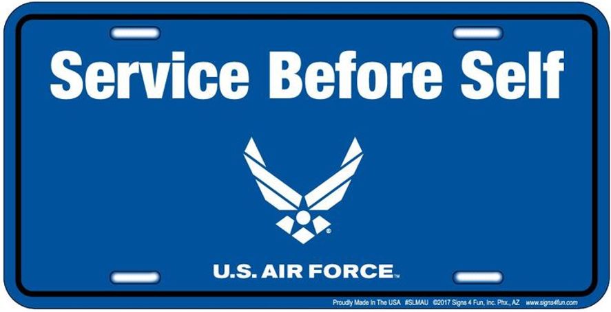 Signs 4 Fun Parody License Plate | Air Force Service | 12 x 6 Decorative License Plate | Decoration Plate for Vehicle/Wall | Man Cave Decorations | Made in The USA
