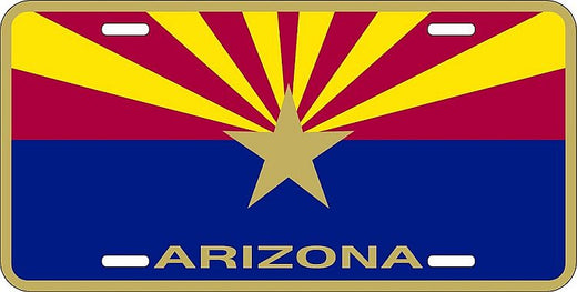 Signs 4 Fun Parody License Plate - AZ Flag - 12 x 6 Decorative License Plate Wall Decor - Decoration Plate Man Cave + Garage - Made in The USA