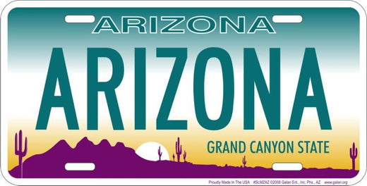 Signs 4 Fun Parody License Plate - Arizona - 12 x 6 Decorative License Plate Wall Decor - Decoration Plate Man Cave + Garage - Made in The USA