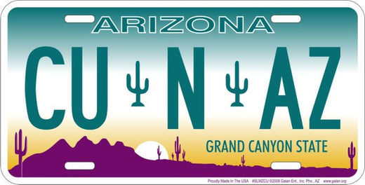 Signs 4 Fun Parody License Plate | CU N AZ | 12 x 6 Decorative License Plate | Decoration Plate for Vehicle/Wall | Man Cave Decorations | Made in The USA