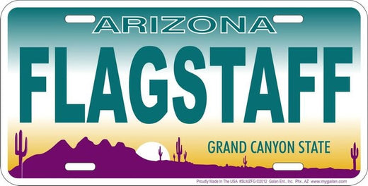 Signs 4 Fun Parody License Plate | AZ - Flagstaff | 12 x 6 Decorative License Plate | Decoration Plate for Vehicle/Wall | Man Cave Decorations | Made in The USA