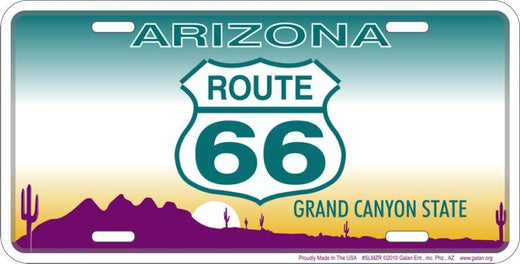 Signs 4 Fun Parody License Plate | Route 66 AZ Shield | 12” x 6” Decorative License Plate | Decoration Plate for Vehicle/Wall | Man Cave Decorations | Made in The USA