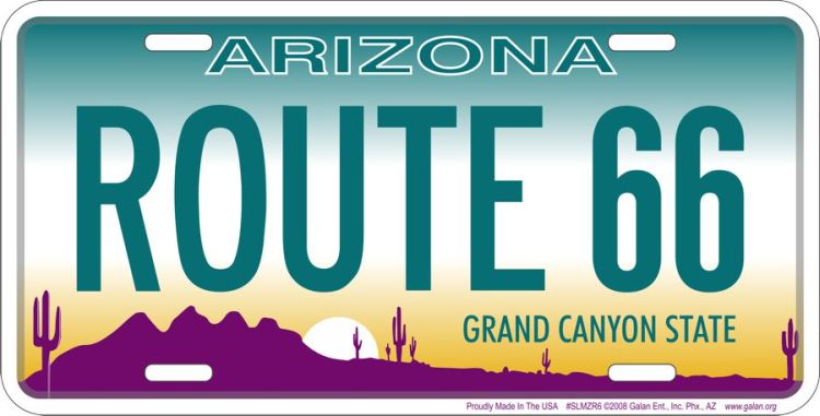 Signs 4 Fun Parody License Plate | Route 66 Arizona | 12 x 6 Decorative License Plate | Decoration Plate for Vehicle/Wall | Man Cave Decorations | Made in The USA
